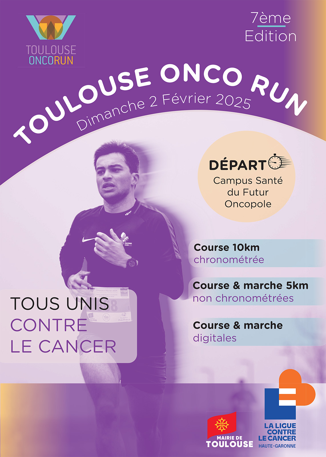 Affiche Toulouse Onco Run 2024